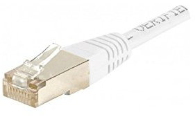 Dexlan Cordon reseau patch RJ45 FTP CAT 6 3 m Blanc