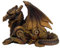 3.5 Inch Steampunk Sitting Winged Dragon Resin Statue Figurine by PTC