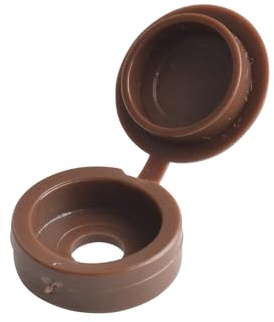 Hinged Cover Cap Dark Brown No. 6-8 Bag 100