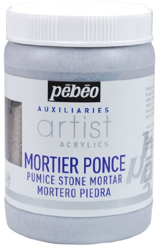 Pebeo 250 ml Piedra pómez mortero, Gris