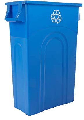United Solutions TI0033 Highboy Recycling Container, 23 Gallon, 1-Pack, Blue