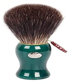 Omega 6218 Black Badger Shaving Brush, one Size, Estándar