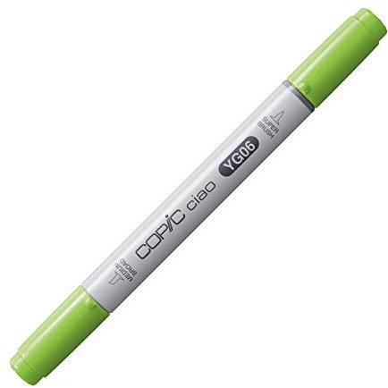 COPIC Ciao Marker Typ YG - 06, Yellowish Green, vielseitiger Layoutmarker, mit einer mittelbreiten und einer Brush-Spitze
