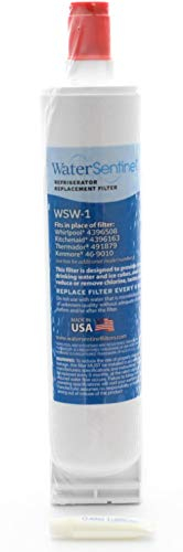 WaterSentinel Refrigerator Replacement Filter Anpassbar für Whirlpool Waterfilter Teilenummern: - 481281729632 481281718406 481281728156 46195023294 481281728986 4396510 4396508 4396547