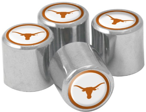 NCAA Texas Longhorns Metall-Reifenventilkappen, 4 Stück