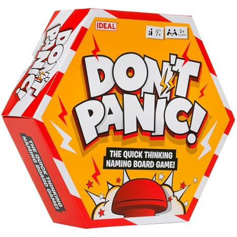 Ideal Don't Panic Board Game | The Quick-Thinking Family Game | Rapid Fire Questions Against the Clock | Answer Quickly to Score More | 2+ Players | Age 8+ | Great Gift Idea For Birthday & Christmas