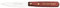 Nogent Coltello Ufficiale, 9 cm, Liscio, Manico in Legno in Acciaio Inox, Marrone