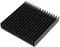 sourcing map Aluminium Noir Ventilateur Dissipateur de Chaleur dissipateur de Chaleur 60mm x 60mm x 10mm