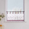 Yujiao Mao 1er Pack Stickblume Schlaufen Scheibengardine kleine Kaffee Vorhang Terri Garn Raffrollo, HxB 60x120cm, Beere