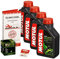 Motul 10W-40 Öl + HiFlo Ölfilter für Yamaha FZ8 / Fazer 8, 10-15, RN25 - Ölwechselset inkl. Motoröl, Filter, Dichtring