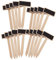 Healifty 20PCS Holz Tafel Garten Kindergarten Etiketten Gebogene Umgedreht wasserdichte Pflanze T-typ Tags