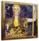Bilderdepot24 Bild auf Leinwand | Gustav Klimt - Pallas Athene in 40x40 cm als Wandbild | Wand-deko Dekoration Wohnung alte Meister | NEU-180206-40x40-pa