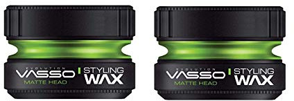 Vasso Mattelook Haarstyling-Wachs, 2 Stück, grün, 300 ml, 150 Stück