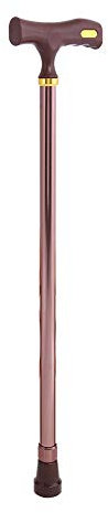 Antilog Gehstock ， Elder Disability Safety Gehstock Anti-Rutsch-Aluminiumlegierungsstock 10-stufig höhenverstellbar(Kupfer)