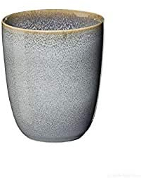 EKM Living ASA Becher, denim SAISONS D. 8,5 cm, H. 9,5 cm, 0,25 l. 27071118 ! Vorteilsset beinhaltet 4 x den genannten Artikel und Set mit 4 Edelstahl Strohhalme