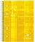Clairefontaine 8572C - Packung mit 5 Collegeblöcken DIN A5 mit Ringbuchlochung, 6-fach gelocht, 80 Blatt kariert, 90g, farbig sortiert, 1 Pack