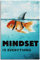 RINWUNS Wandkunst Mindset is Everything, Poster Goldfisch Hai, Leinwanddruck, inspirierendes Zitat, Gemälde, motivierend, moderne Heimdekoration, kein Rahmen, 30.5 x 40.6 cm, 1 Stück (nur Leinwand)