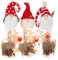 Cabilock 6 Stücke Mini Holzklammern Santa Rentier Figur Holz Wäscheklammern Zierklammern Dekoklammern Weihnachten Deko Klammern für Fotowand Basteln Snacks Tüten Kinderzimmer Wanddeko