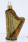 condecoro Harfe Christbaumkugel Musikinstrument Christbaumschmuck mundgeblasenes Glas Weihnachten