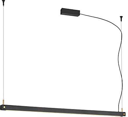 SLV Pendelleuchte NOYA PD PHASE / Wohnzimmer-Lampe, Innen-Beleuchtung, Hänge-Leuchte Esszimmer, LED, Decken-Leuchte / 32.0W 2025lm schwarz dimmbar, 1003530