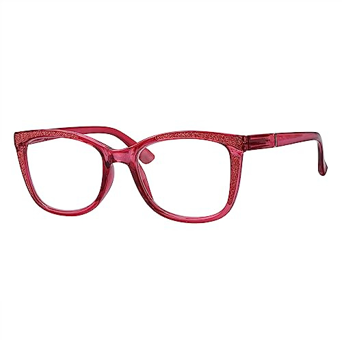 Eyekepper Damen Brille Modische Muster Design Bequeme Lesehilfe - Rose Rot