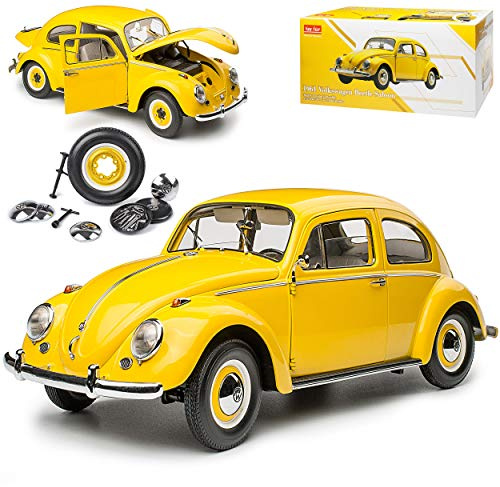 Sun Star Volkwagen Käfer Coupe Gelb 1/12 Modell Auto