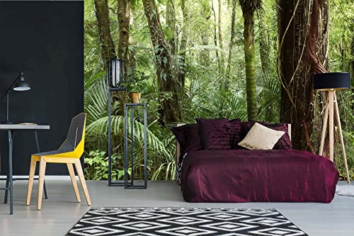 Vlies Fototapete DSCHUNGEL 375 x 250 cm (inkl. Kleister) - Vlies Tapete, Wandtapete, Wandbilder - Tapete für Wohnzimmer Schlafzimmer, Büro, Küche - Montagefertig