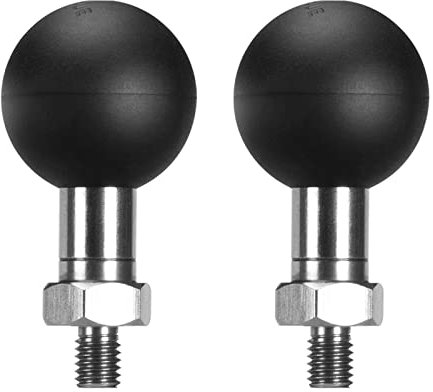 FANAUE 1 inch ball head adapter, compatible with RAM mount B size 1 ball with M6x1.0 threaded for motorcycle camera phone holder, 2 Pack