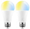 iLC LED Bombilla Inteligente Alexa E27 12W, Compatible con Alexa (se necesitan dispositivos Echo), 2700K-6000K (Paquete 2)