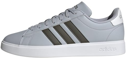 Adidas Shoes - Low (Non Football) Grand Court 2.0, Halo Silver/Shadow Olive/FTWR White, ID4468, 9