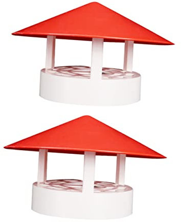 Yardwe 2pezzi Cappello Antipioggia per Fumaiolo Spesso Copertura Resistente per Protezione da Pioggia per e Giardino