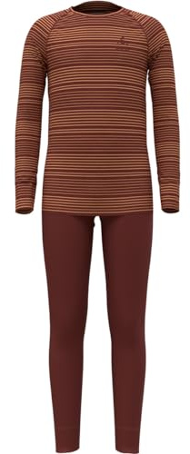 Odlo Kinder Funktionsunterwäsche Set Active WARM ECO Set, Spiced Apple - live Wire, 152