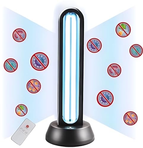 ZKX 38W UVC Keimtötende Lampe Fernbedienung Timer Tischlampe uv lampe Desinfektion Sterilisator Antibakterielle Rate 99% Töten Entferner Schimmel Grippe Bakterielle Staub Milben Keime