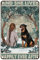 Metall-Blechschild im Vintage-Stil, Aufschrift And She Lived Happily Ever After, Rottweiler, für Zuhause, Garage, Büro, Café, Bar, Wanddekoration, 20,3 x 30,5 cm