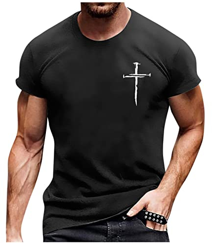 Vasreyy t-Shirts für Herren Pulli Decke männer Hoodie jacken Herren Anzüge & Sakkos Für Herren Hemden Herren Party-Shirt Silber-Glänzend Weißes Tshirt Herren Henley Shirt Herren Langarm (4XL, Black)