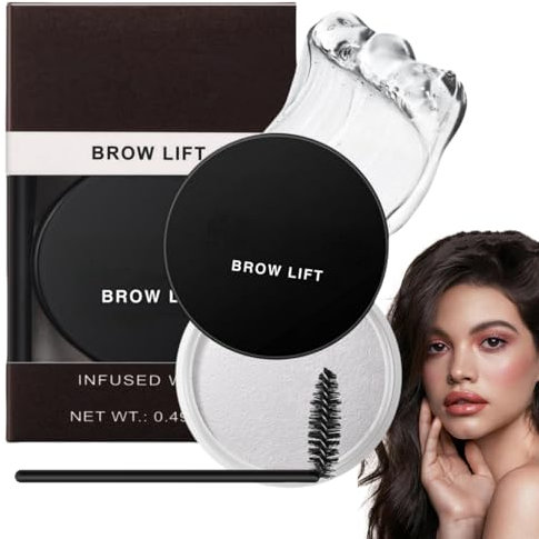 Eyebrow Wax Gel Clear,Waterproof Long Lasting Brow Glue,Eyebrow Glue,Brow Gel Eyebrow Soap Kit,Clear Mascara for Eyebrows,Shaping Cream for Natural Looking Eyebrow,Brow Styling Gel,Tinted Brow Gel