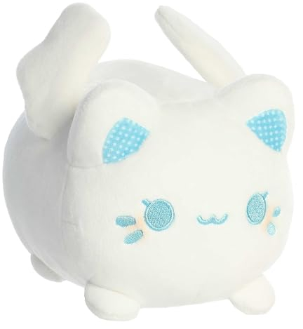 Aurora Festive Tasty Peach Schneeengel Meowchi Stofftier helles und farbenfrohes Design Schaust ck Pl sch Wei , 17,8 cm