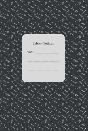 Labor Notizbuch: kariertes Notizbuch / Journal in ca DIN A5 (6 x 9 Zoll)
