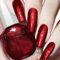 Red Nail Varnish, Holographic Quick Dry Nail Polish - No UV Lamp Curing, Long Lasting, Chip Resistant, Non-Toxic, Quick Drying, At Home & Salon Manicure (9#Red)