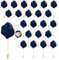 QUARKZMAN 24Pcs Boutonnières Roses Bleu Marine Broches de Poche pour Cérémonie de Mariage Anniversaire Bal de Promo Soirée Formelle