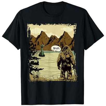 Bruh Bigfoot et Nessie Loch Ness Monster Sasquatch Cryptid T-Shirt