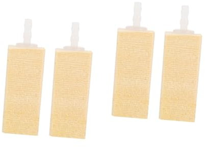 TOGEVAL 4 Piezas Skimmer de proteínas Tanque difusor de Aire Piedra de Nano burbujeo espumaderas Pecera pompas y Filtro xherramienta práctica Piedra aireadora Piedra de Aire de Madera