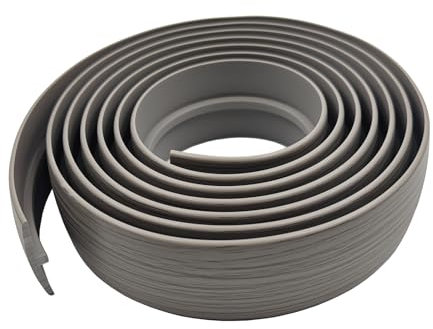 ZEYUE Flexible PVC-Übergangsstreifen für Hartholzböden, Laminat, Fliesen, LVP. Vinyl-Bodenbelag, 100,1 cm L × 5 cm B, Holzmaserung C