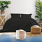 Samthus Bettwäsche 200x220 Baumwolle Satin - Oeko-Tex Made In Green - Himmlisch weicher Schlaf - Bettwäsche-Set mit 1x Bettbezug 200x220 + 2X Kissenbezug 80x80 - Duvet Cover - Schwarz