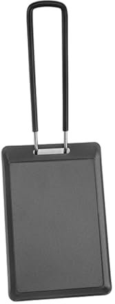 OVAQUIXI Padella Quadrata Portatile, Mini Bistecchiera con Manico Pieghevole, Rivestimento Antiaderente, per Campeggio