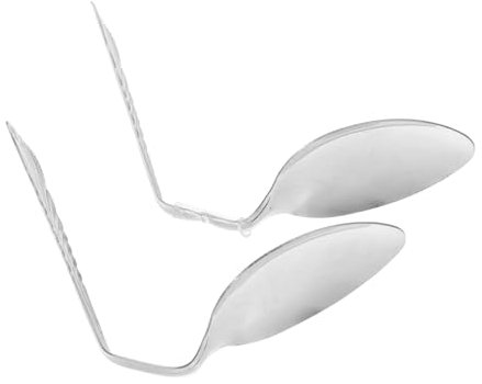 ibasenice Löffelbiegetrick Zaubertrick Requisiten 2 Stück Robustes Metall Magische Löffel für Nahaufnahme Zaubershows Einfach zu Erlernen für Anfänger und Profis Close Up Performances Unterhaltung