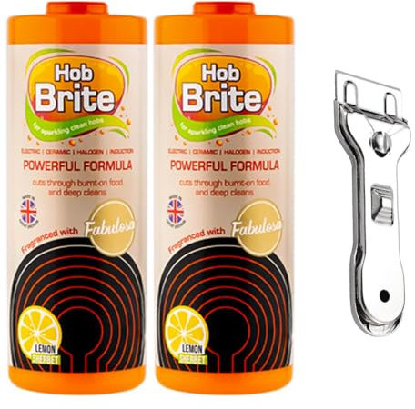Ceramic, Induction, Electric & Halogen Cooktop Cleaner 500ml + A Gift For You Oven Scraper Tool - Surface Cleaner Set for Stubborn Stains Sold by Zinnia