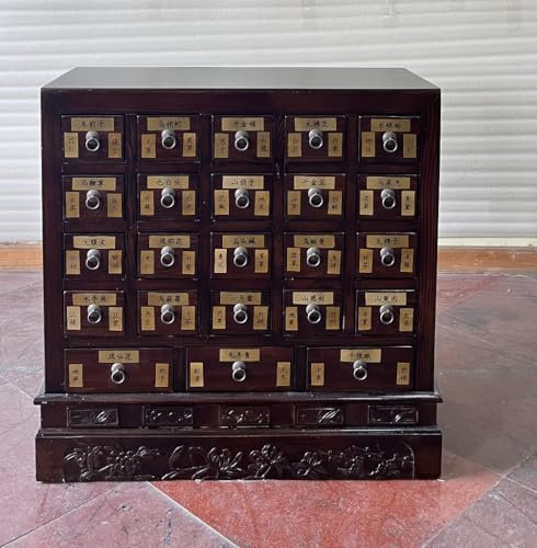 Kunibert Apothekerschrank Kommode Kommodenschrank Sideboard Schrank Hoehe94cm Massivholz Nussbaum Braun