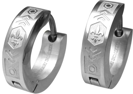 NEU Kikuchi Edelstahl Ohrringe Titan Stäbchen Ohrstecker Klapp Creolen Herren Damen Blau Gold Schwarz Silber Matt Glänzend Eindrücke von Kopenhagen ERTS036