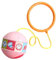 Kouamor Glowing Bouncing Ball, Skip Ball Ankle Toy, Flashing Jump Ring Glowing Jumping Ball, One Legged Kick Ball, Bouncing Rope Ball, Sports Swing Ball for Kids 3-8 Year Old (Pink)